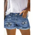 Taglia S / Pantaloni e gonne / Floreale Blu