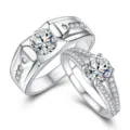 Rhinestone Inlaid Couples Style