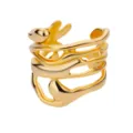 Multi-layer Curved Hollow Gold (JZ5105G)