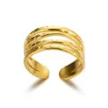 Multi-layer Hammered Wide Gold (JZ6274G)