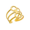 Horsebit Decoration Multi-layer Gold (JZ5473G)