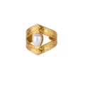 Honeycomb Inlaid Teardrop Gold (JZ7099G)
