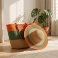 Hoed en Tas Set / Hoed + Tas Set (Khaki, Groen, Chrysant)