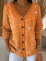 S / Hauts / Motif Étoilé Orange (VLKS-10)
