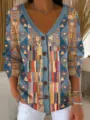 S / Hauts / Motif Géométrique Artistique (VLKS-30)