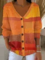 S / Hauts / Motif en Dégradé Orange-Jaune (VLKS-43)