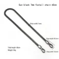 7mm Fuchsschwanzkette / 60CM / Gunmetal