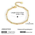 Acciaio Inossidabile con Zirconi Pavé (JDB0207029)