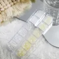12 Grids Flat Back Style / Mixed Sizes (1.5-6mm) / White and Ivory