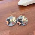 D Gray Blue Floral