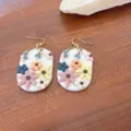 E White Multi-color Floral