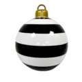 60CM / Rayures Noires et Blanches