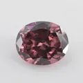 Pierre de zircone cubique ovale rose violet avec facettes brillantes de qualité AAA - 2 X 3 Mm Une Seule Couleur Commande Minimale De 50 Pièces / Zirconium Carmin