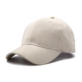 Winter beige suede baseball cap for couples featuring a warm curved brim and solid color finish - Adjustable / Deep Beige