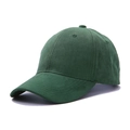 Winter warm dark green faux suede baseball cap with a classic curved brim for couples - Adjustable / Dark Green