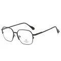 Chic oversized square black frame glasses with anti-blue light and UV400 lenses - Black Frame