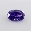 Ovaler violetter Zirkonia-Edelstein mit präzisem Facettenschliff für die Schmuckherstellung - 12*16mm / Violettblauer Zirkonia