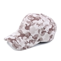 Cappellino da baseball unisex mimetico deserto beige e grigio con visiera curva - Regolabile / Giallo Terra