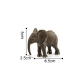 Realistic forest elephant animal model toy with detailed skin texture, 6.5cm length - Baby Elephant (30g)