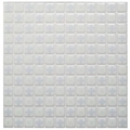 3D mosaic tile wall sticker with blue geometric floral patterns on white background - YJC0009-Blue White Geometric Floral