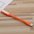 Portable mini USB LED night light made of flexible orange silicone for gadgets - Orange