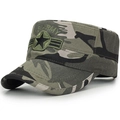 Berretto militare mimetico classico per uomo con ricamo a stella U.S. Army logo - Regolabile / Colore mimetico