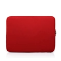 Protective red padded laptop sleeve with zipper closure for 13-15 inch MacBook Pro and Air - Red