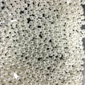 Bulk white ABS faux pearls with pre-drilled holes for DIY jewelry and garment accessories - Premium Straight Hole / 2mm / Pure White