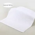 Soft pure cotton face towel in off-white color with textured absorbent weave - 34x34cm / Pure White