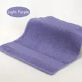 Soft pure cotton square towel in light purple color with absorbent terry cloth texture - 34x34cm / Light Purple