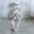 Detaillierte Skelettfigur mit realistischen Gelenken für die Halloween-Dekoration - 90cm