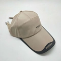 Khaki outdoor sports baseball cap with long brim and Modern British Sports print - Adjustable / Khaki