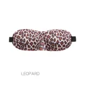 3D contoured sleep mask featuring a stylish leopard print pattern and elastic strap - Upgrade Version / Leopard Print