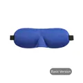 Contoured 3D sleep eye mask in sapphire blue with ergonomic memory foam padding - Basic Version / Sapphire Blue
