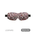 3D contoured sleep mask with classic leopard print pattern and no nose flap design - No Nose Wing / Leopard Print