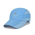 Light blue quick-dry outdoor baseball cap with mesh stitching and mountain logo - Adjustable / Sky Blue