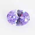 Oval geschliffener violetter Zirkonia-Edelstein mit brillanten Facetten für Schmuck - 12*16mm / Magisches Blau Zirkonia