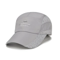 Light gray quick-dry outdoor baseball cap with geometric patterns and venture print - Adjustable / Light Gray