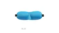 3D contoured blackout sleep mask in lake blue with adjustable elastic strap - Upgrade Version / Lake Blue