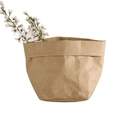 Sacchetto di carta kraft lavabile marrone per conservazione e decorazione floreale - 10*10*20CM / Naturale