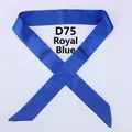 Narrow satin skinny scarf in royal blue for handbag handle decoration, model D75 - Royal Blue (D75)