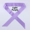 Narrow light purple satin skinny scarf for handbag handles and decorative neckwear - Light Purple (D97)