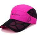 Casquette de baseball en mesh rose et noir avec icône d'étoile et logo sport de plein air - Réglable / Rose Rouge