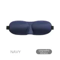 Navy blue 3D blackout sleep mask with ergonomic design and adjustable elastic strap - Upgrade Version / Navy Blue