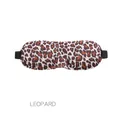 3D contoured leopard print sleep mask with adjustable elastic straps, basic version - Basic Version / Leopard Print