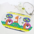 Cartoon animal anti-slip bath mat for kids with giraffe and lion prints and suction cups - New Lion Giraffe
