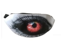 Funny realistic eyeball print fanny pack with a white base and 3D eye graphic detail - Eye Print