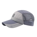 Breathable grey-blue quick-dry baseball cap with mesh side panels for sun protection - Adjustable / Dark Grey/Blue