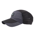 Outdoor sport baseball cap featuring grey and black two-tone mesh design with W logo - Adjustable / Black and Gray