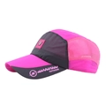 Cappellino parasole traspirante rosso rosa e grigio scuro in mesh per sport all'aperto - Regolabile / Rosa/Grigio Scuro